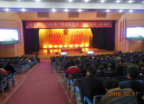 在柘城授课